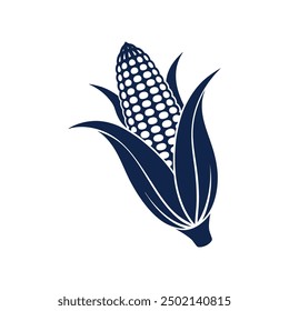 Flat corn Vector art Illustration