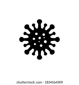 Flat Coronavirus icon. Covid-19 icon vector illustration