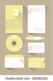 flat corporate identity kit