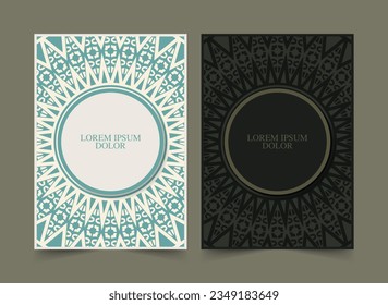 Flat Cover Border Circle Pattern