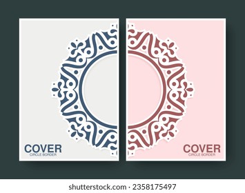 Flat Cover Border Circle Pattern