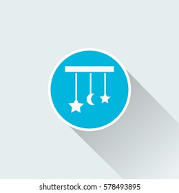 flat cradle toy icon