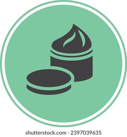 Flat Cream Icon. Cosmetic Spa Symbol. Beauty Product Element.