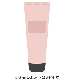 Flat cream tube. Vector illustration