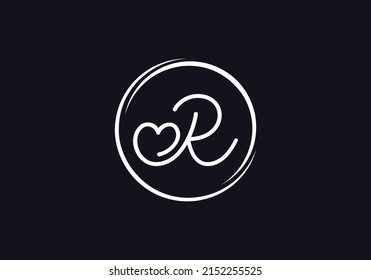 Flat creative love font circle sign. love logo vector and heart font design by the letters and alphabets