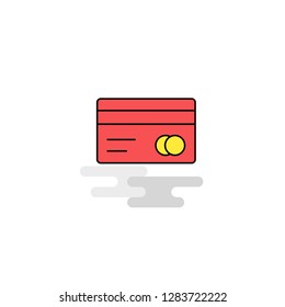 Flat Credit card Icon. Vector