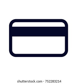 Flat credit card vector icon