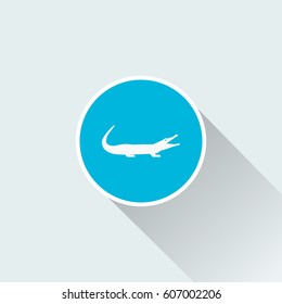 flat crocodile icon