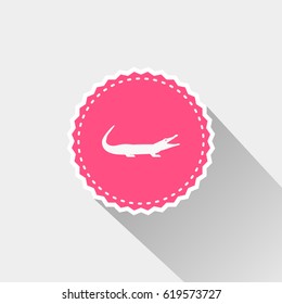 flat crocodile icon