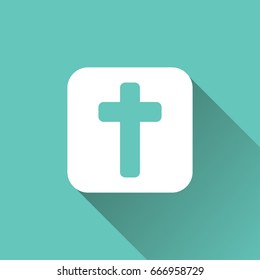 flat cross icon