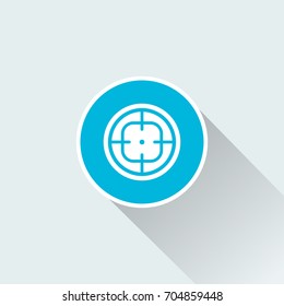 flat crosshair icon