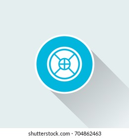 flat crosshair icon