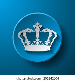 Flat crown icon.