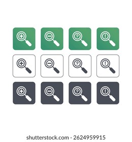 Flat cursor icon collection. Vector icon illustration. Cursor icon illustration