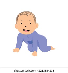 flat cute baby cartoon design illustration. kid icon, sign and symbol.
