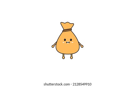 flat cute cartoon. mbe style. mascot illustrtaion vector