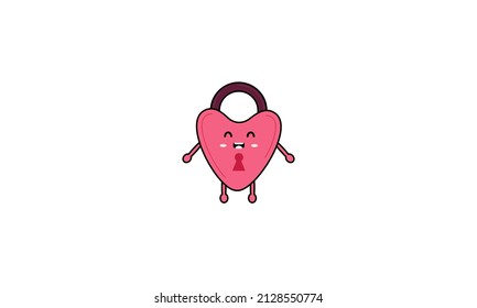 flat cute cartoon. mbe style. mascot illustrtaion vector