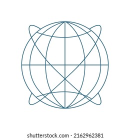 mundo plano y lindo sobre blanco