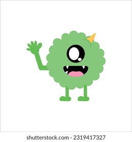 ilustración vectorial de mono plano 