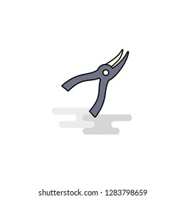 Flat Cutter Icon. Vector