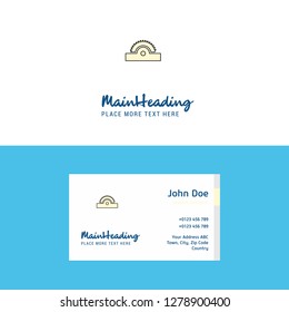 Flat Cutter  Logo and Visiting Card Template. Busienss Concept Logo Design