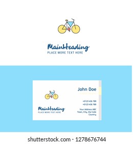 Flat Cycle Logo Visiting Card Template Stock Vector (Royalty Free ...