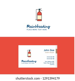 Flat Cylinder  Logo and Visiting Card Template. Busienss Concept Logo Design