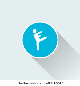 flat Dancer motion icon