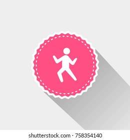 flat dancing man icon
