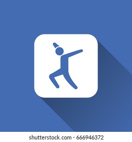flat Dancing Motion icon