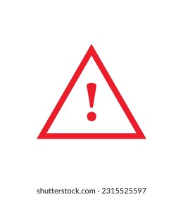 Símbolo de icono de Peligro Plano vector Ilustración.