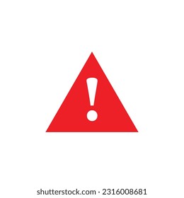 Símbolo de icono de Peligro Plano vector Ilustración.