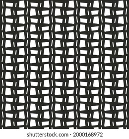 Flat decorative design consisting of broken lines and quadrilateral shapes. Decoration in black and white.