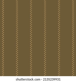 Flat decorative design with wide stripes and zigzags arranged alternately. Simple textile pattern in brown and beige tones.