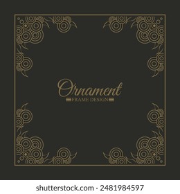 Flat decorative frame design background