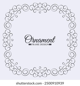 Fondo de diseño de marco decorativo plano