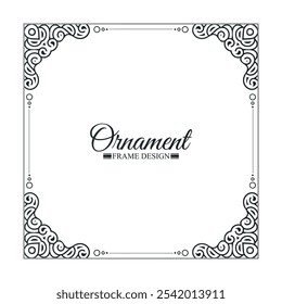 Flat decorative frame design background