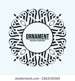 Flat decorative ornament frame background