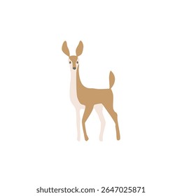 Flat Deer Icon Vector Design