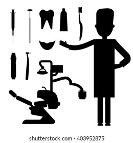 Flat dentist workplace