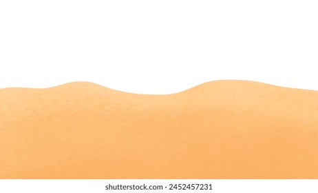 Paisaje de montaña de arena del desierto plano para el elemento de fondo de Anuncio Decoración Ilustración