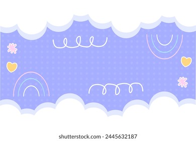 Flat desigen baby shower new born vector background template