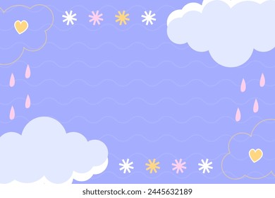 Flat desigen baby shower new born vector background template