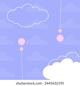 Flat desigen baby shower new born vector background template