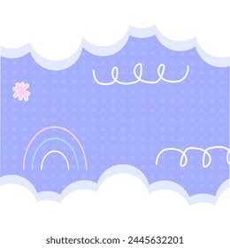 Flat desigen baby shower new born vector background template