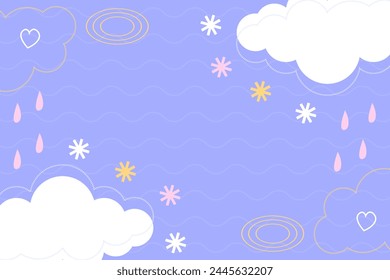 Flat desigen baby shower new born vector background template