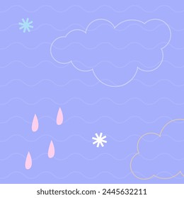 Flat desigen baby shower new born vector background template