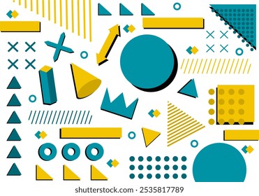 Plano de fundo abstrato design com formas coloridas design vetorial