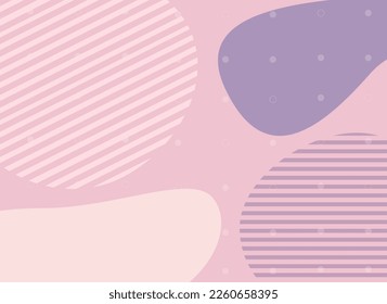 Flat design abstract background. Abstract background hand drawing various shapes and memphis element