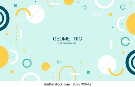 Flat design of abstract background Vector.